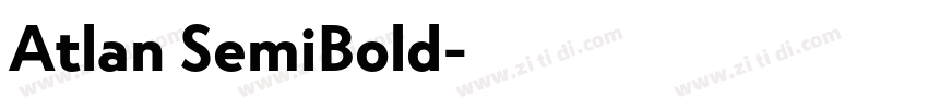Atlan SemiBold字体转换